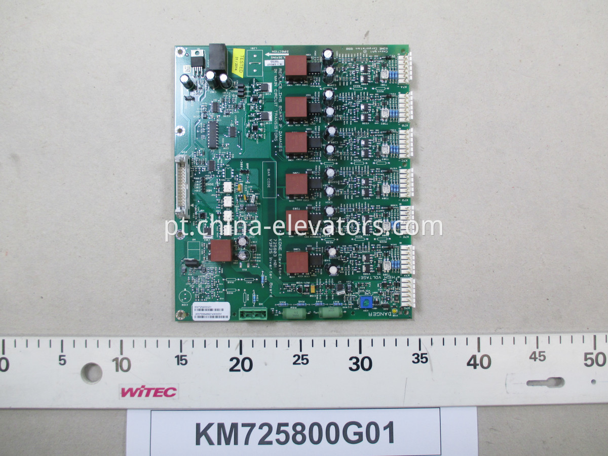 Kone Elevator V3F25 Placa de inversor KM725800G01 KONE Elevator V3F25 Inverter Board KM725800G01